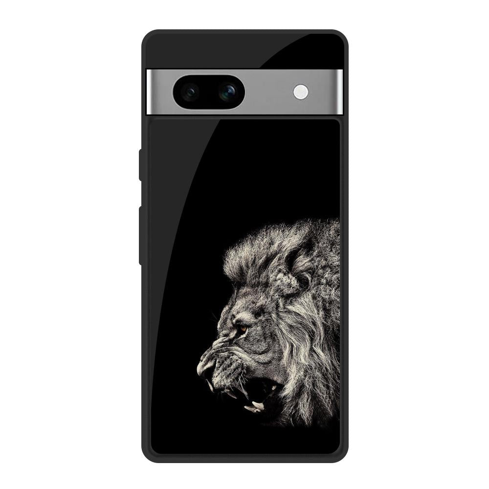 Brave Lion Google Pixel 7A Glass Back Cover Online