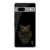 Golden Owl Google Pixel 7A Glass Back Cover Online