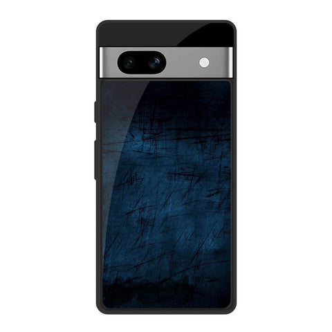 Dark Blue Grunge Google Pixel 7A Glass Back Cover Online