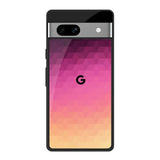 Geometric Pink Diamond Google Pixel 7A Glass Back Cover Online