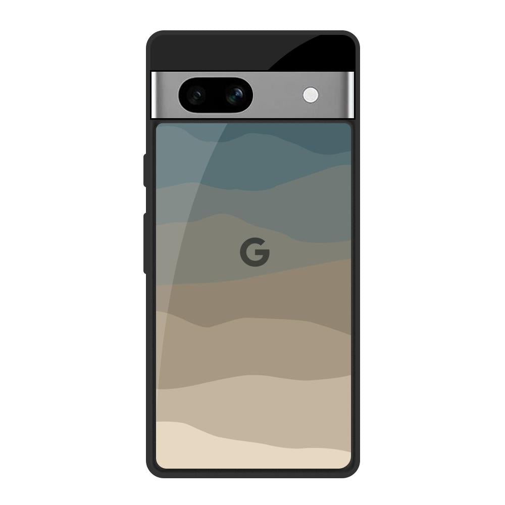Abstract Mountain Pattern Google Pixel 7A Glass Back Cover Online