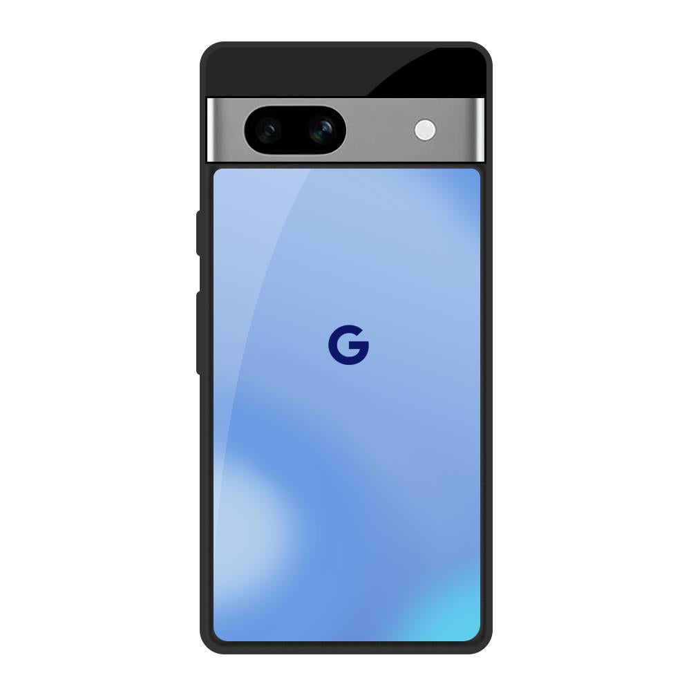 Vibrant Blue Texture Google Pixel 7A Glass Back Cover Online