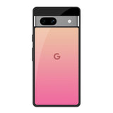 Pastel Pink Gradient Google Pixel 7A Glass Back Cover Online