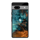 Golden Splash Google Pixel 7A Glass Back Cover Online