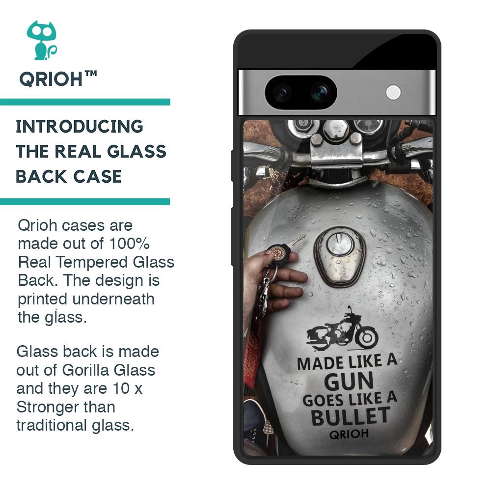 Royal Bike Glass Case for Google Pixel 7A