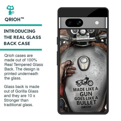 Royal Bike Glass Case for Google Pixel 7A