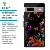 Rainbow Butterfly Glass Case for Google Pixel 7A
