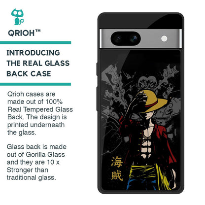 Dark Luffy Glass Case for Google Pixel 7A
