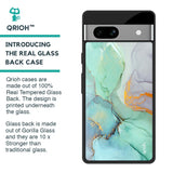Green Marble Glass Case for Google Pixel 7A