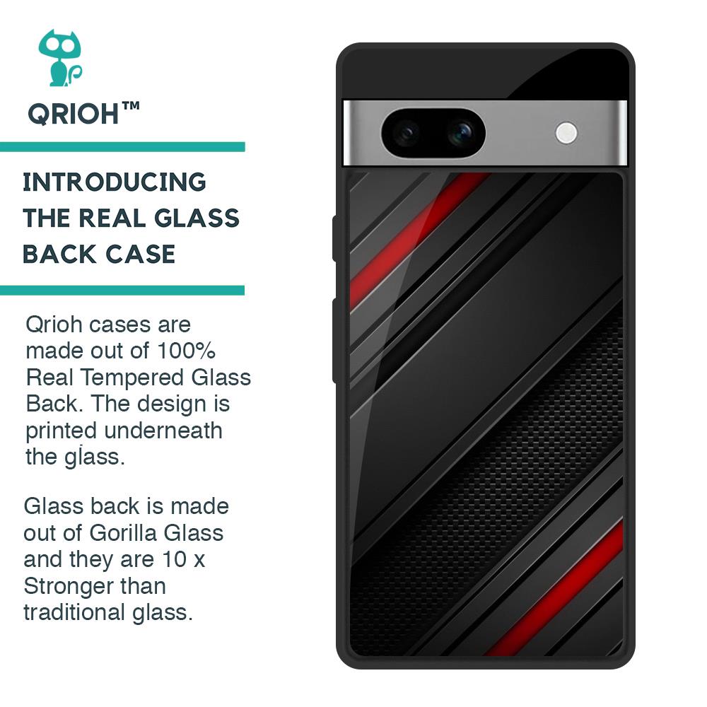 Modern Abstract Glass Case for Google Pixel 7A
