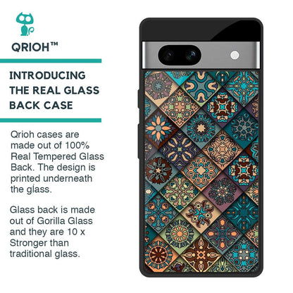 Retro Art Glass Case for Google Pixel 7A