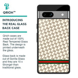Luxurious Pattern Glass Case for Google Pixel 7A