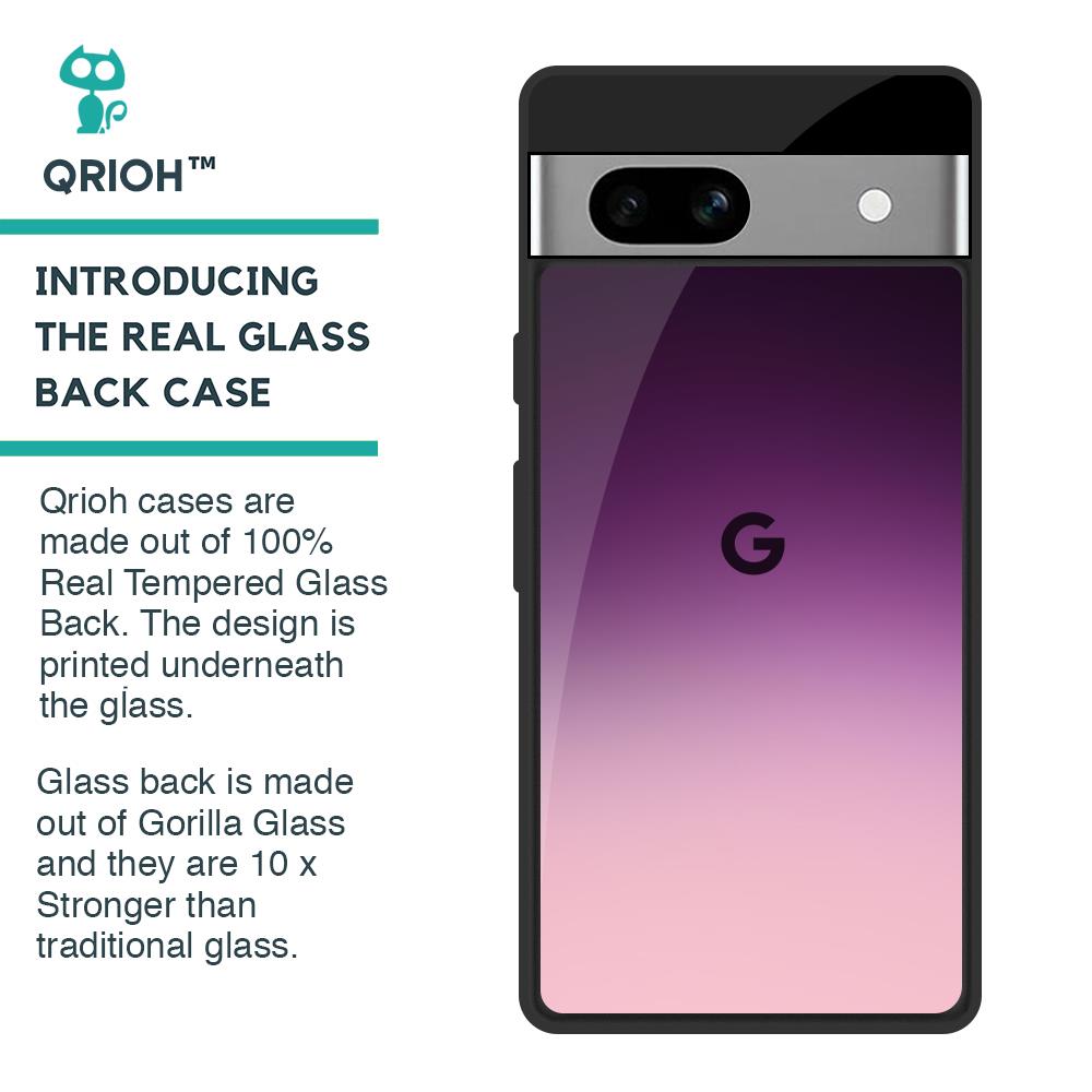 Purple Gradient Glass case for Google Pixel 7A