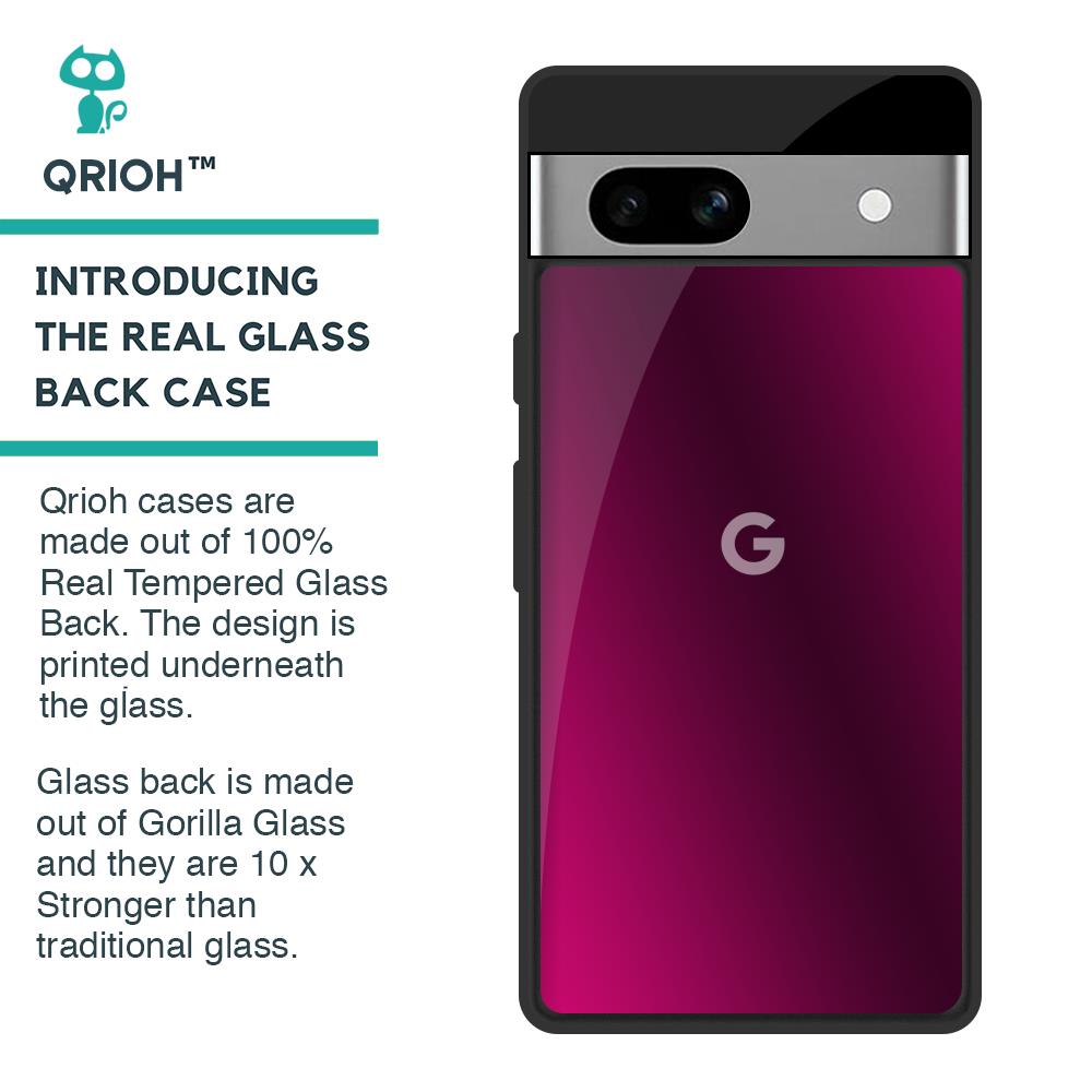 Pink Burst Glass Case for Google Pixel 7A