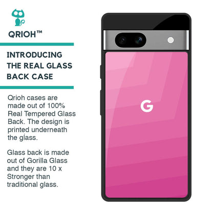 Pink Ribbon Caddy Glass Case for Google Pixel 7A
