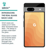 Orange Curve Pattern Glass Case for Google Pixel 7A
