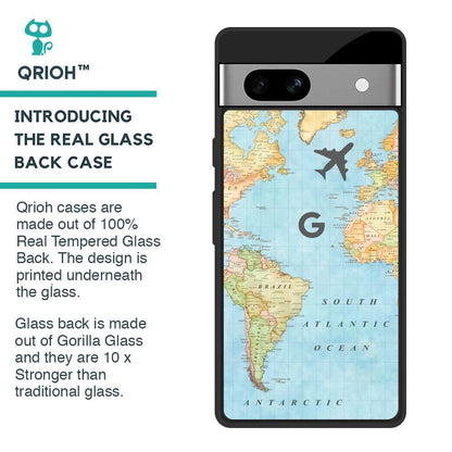 Fly Around The World Glass Case for Google Pixel 7A