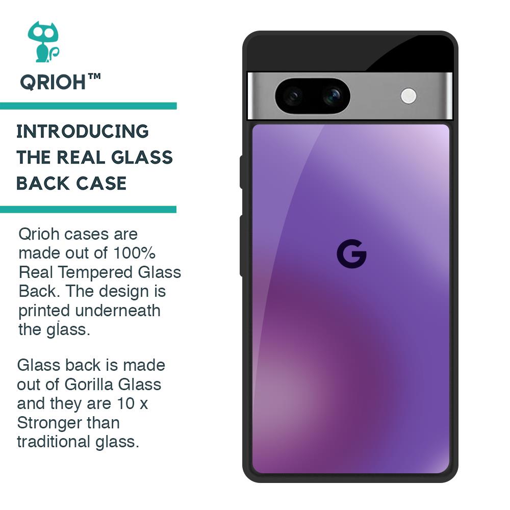 Ultraviolet Gradient Glass Case for Google Pixel 7A