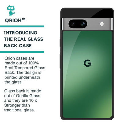 Green Grunge Texture Glass Case for Google Pixel 7A