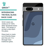 Navy Blue Ombre Glass Case for Google Pixel 7A