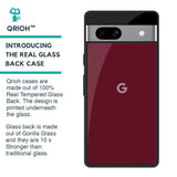 Classic Burgundy Glass Case for Google Pixel 7A