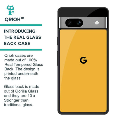 Fluorescent Yellow Glass case for Google Pixel 7A