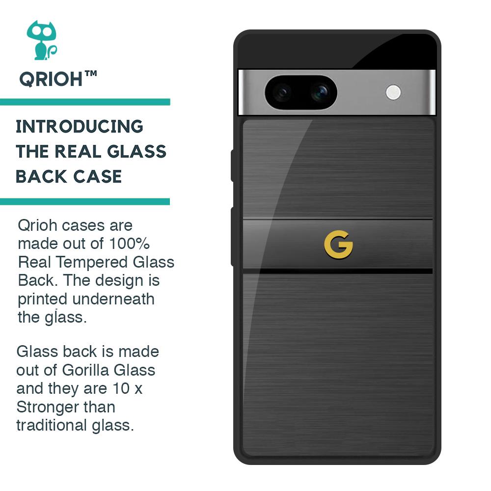 Grey Metallic Glass Case For Google Pixel 7A