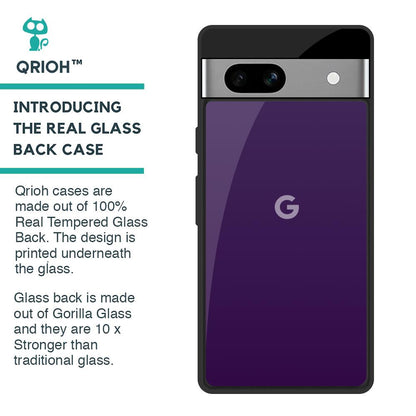 Dark Purple Glass Case for Google Pixel 7A