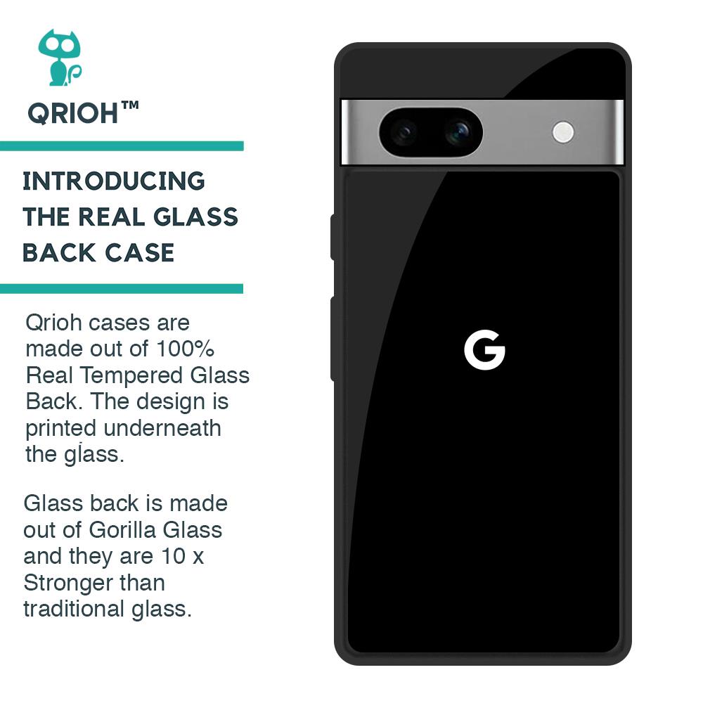 Jet Black Glass Case for Google Pixel 7A