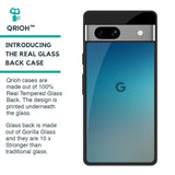 Sea Theme Gradient Glass Case for Google Pixel 7A
