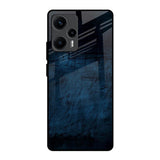 Dark Blue Grunge Poco F5 5G Glass Back Cover Online