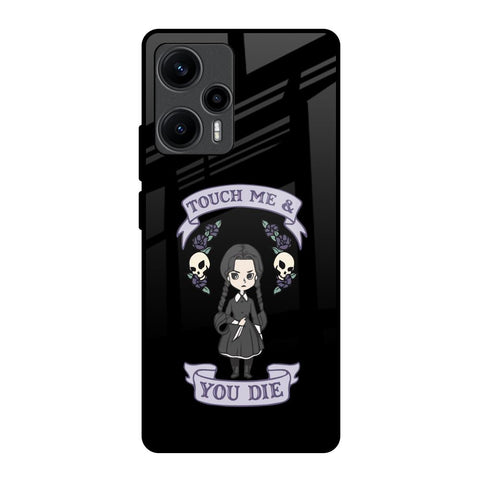 Touch Me & You Die Poco F5 5G Glass Back Cover Online