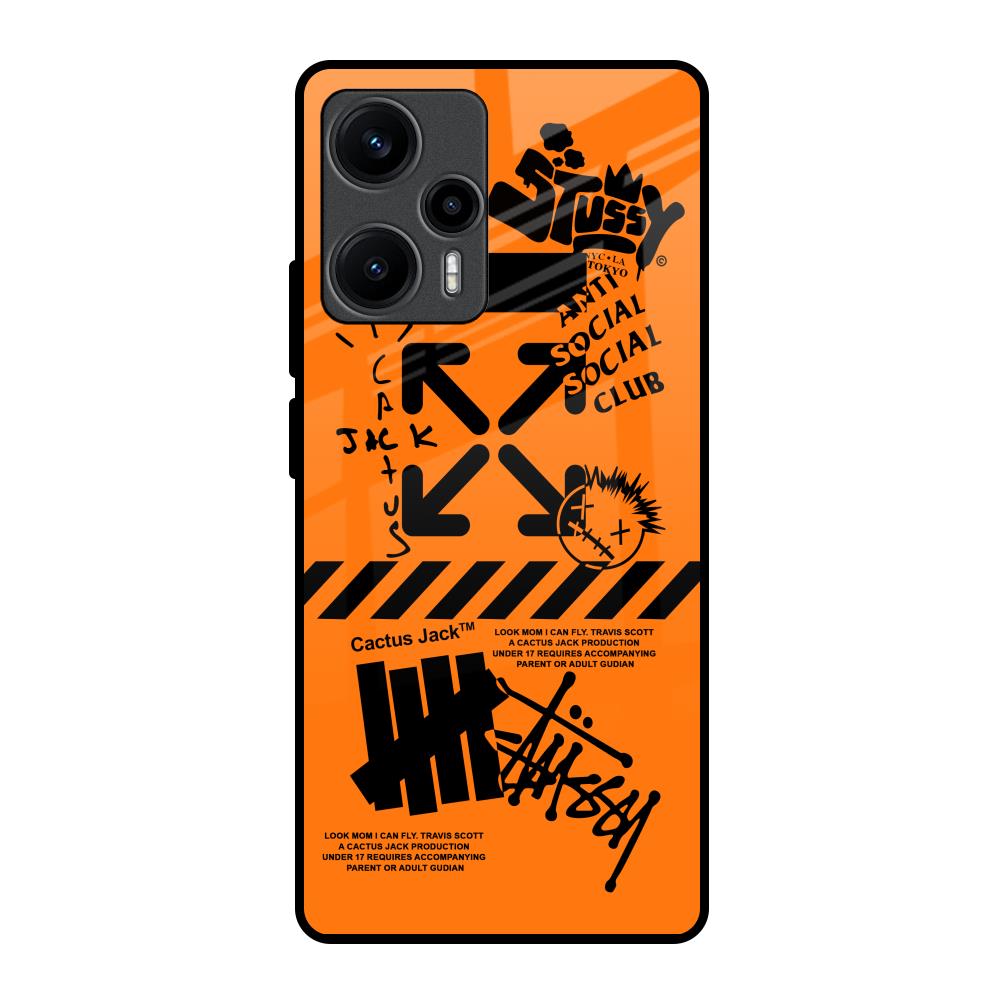 Anti Social Club Poco F5 5G Glass Back Cover Online
