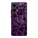 Geometric Purple Poco F5 5G Glass Back Cover Online