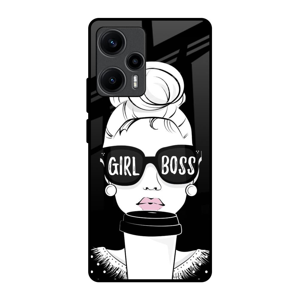 Girl Boss Poco F5 5G Glass Back Cover Online