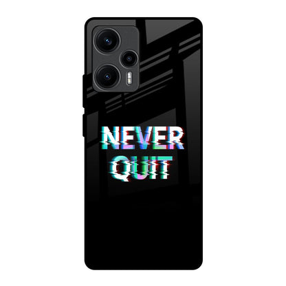 Never Quit Poco F5 5G Glass Back Cover Online