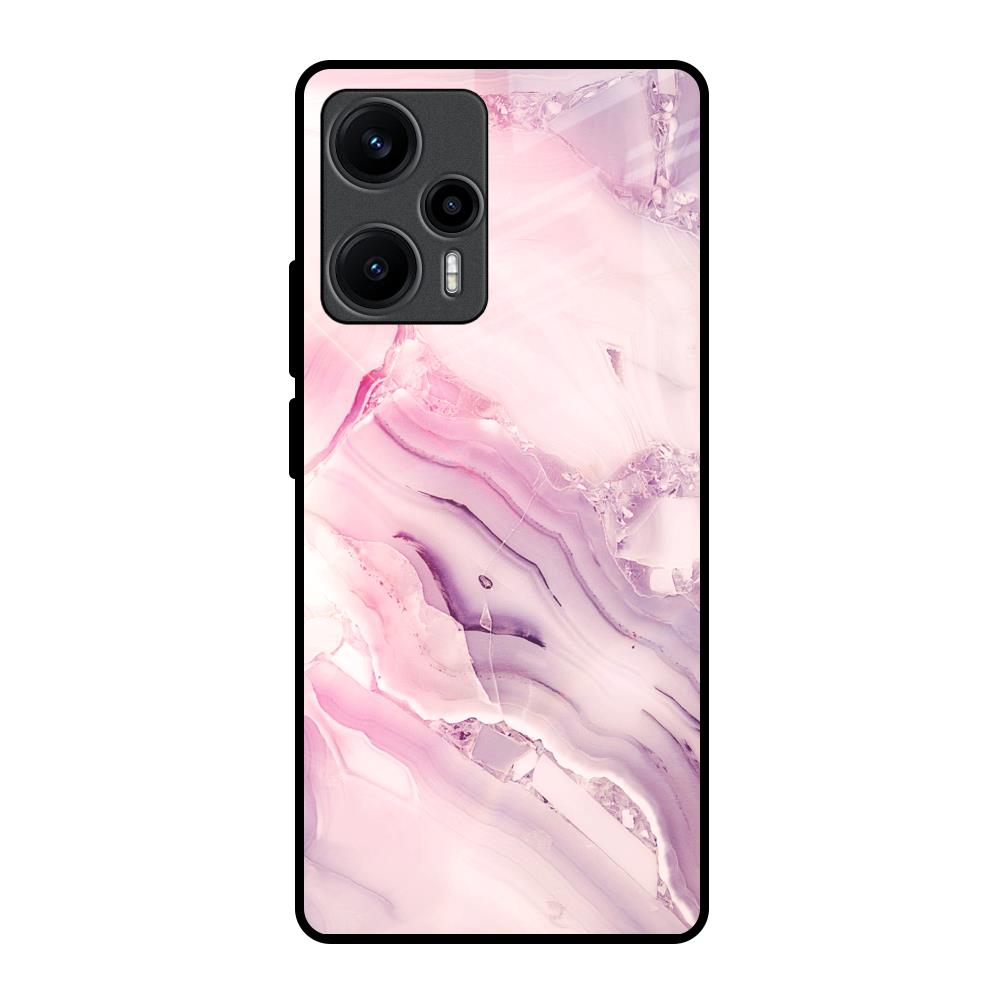 Diamond Pink Gradient Poco F5 5G Glass Back Cover Online