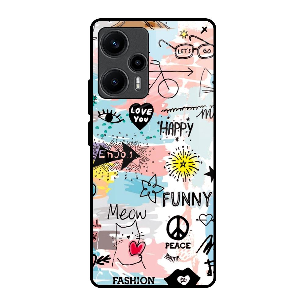 Just For You Poco F5 5G Glass Back Cover Online