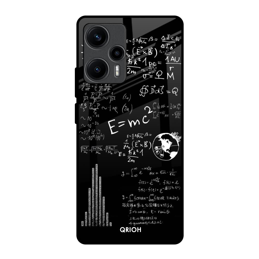 Funny Math Poco F5 5G Glass Back Cover Online