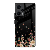Floating Floral Print Poco F5 5G Glass Back Cover Online