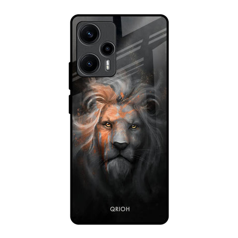 Devil Lion Poco F5 5G Glass Back Cover Online