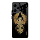 Mythical Phoenix Art Poco F5 5G Glass Back Cover Online