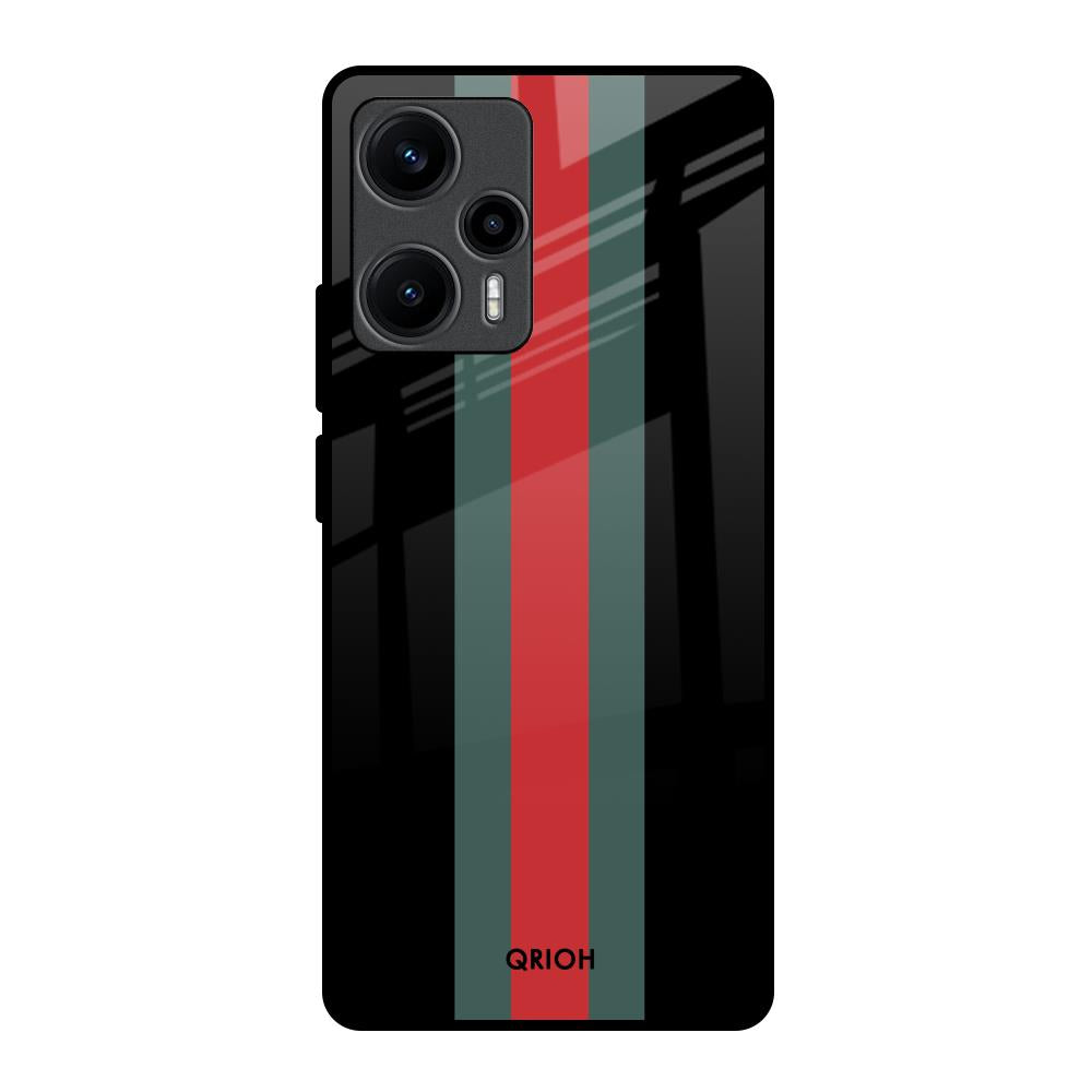 Vertical Stripes Poco F5 5G Glass Back Cover Online