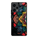 Retro Gorgeous Flower Poco F5 5G Glass Back Cover Online