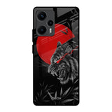 Red Moon Tiger Poco F5 5G Glass Back Cover Online