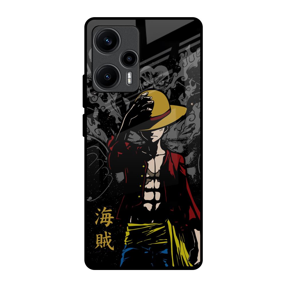 Dark Luffy Poco F5 5G Glass Back Cover Online