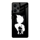 Monochrome Goku Poco F5 5G Glass Back Cover Online