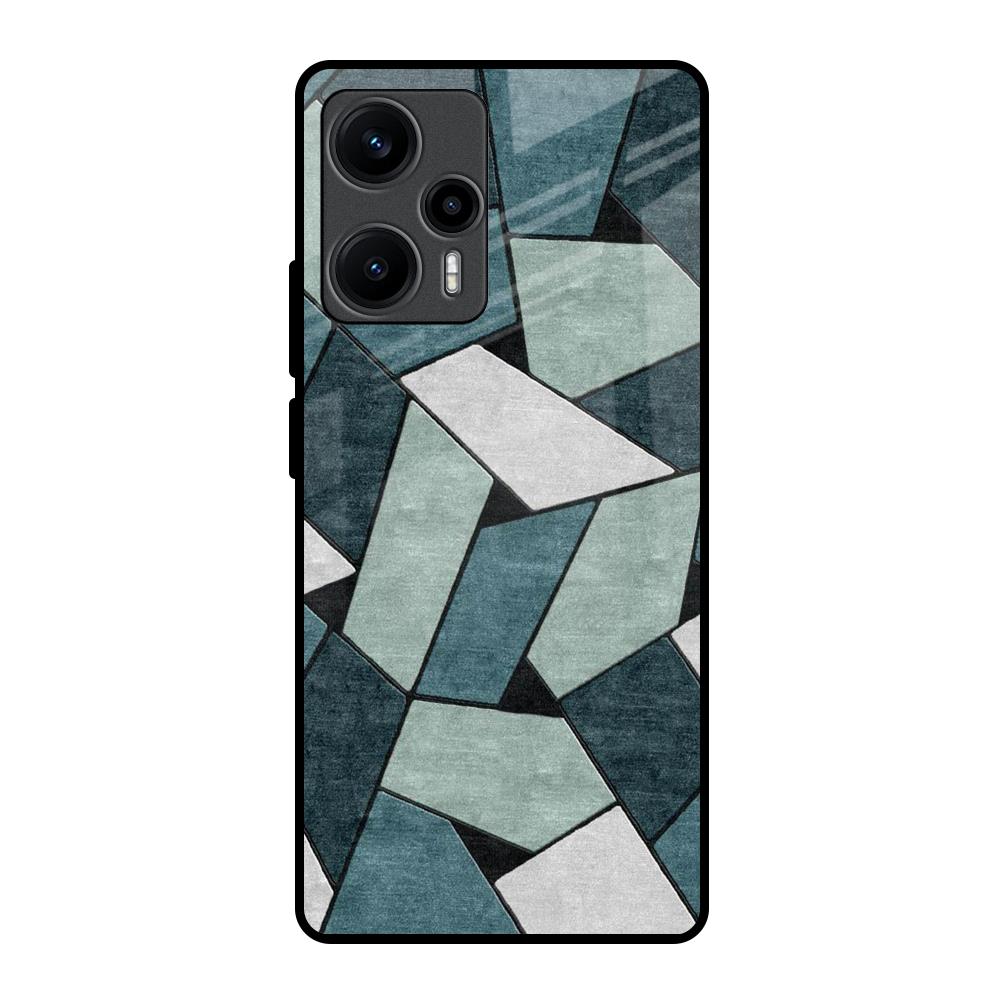 Abstact Tiles Poco F5 5G Glass Back Cover Online