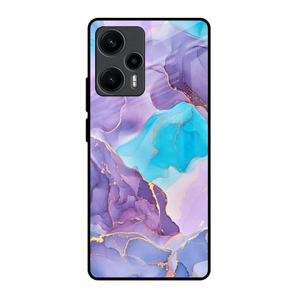 Alcohol ink Marble Poco F5 5G Glass Back Cover Online