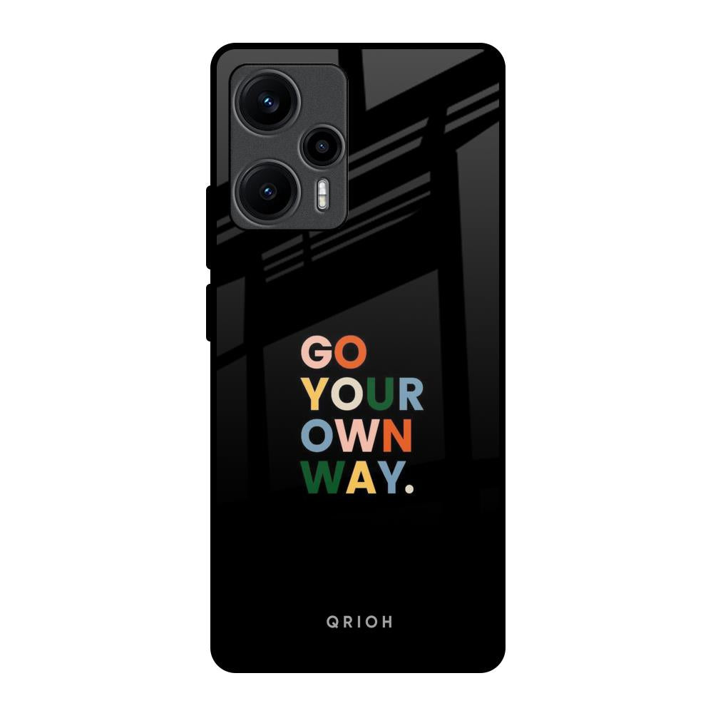 Go Your Own Way Poco F5 5G Glass Back Cover Online